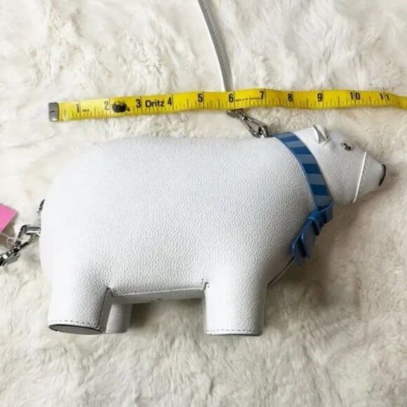 Kate Spade New York Arctic Friends Polar Bear Crossbody Leather Bag NWT - Picture 14 of 15